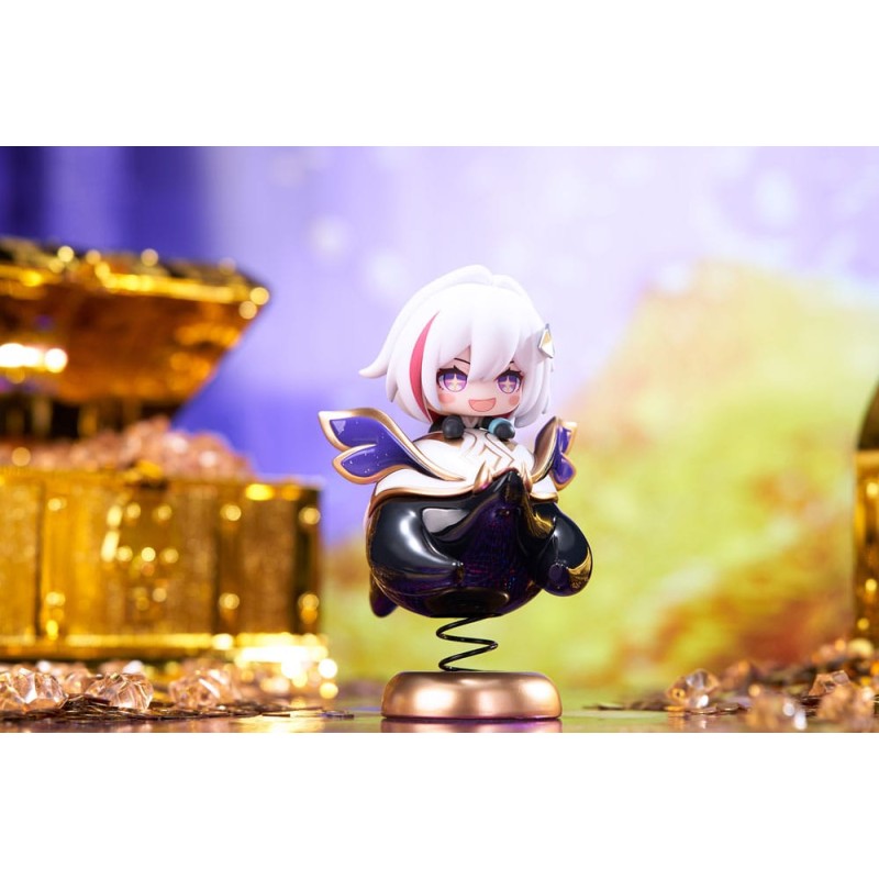 Honkai: Star Rail statuette PVC Hu Tao Chibi Topaz & Numby Chibi Chara Yurayura Stand 10 cm