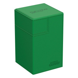 produit : boîte pour cartes Flip n Tray Deck Case 100+ XenoSkin Monocolor Vert marque : Ultimate Guard