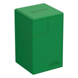 produit : boîte pour cartes Flip n Tray Deck Case 100+ XenoSkin Monocolor Vert
marque : Ultimate Guard