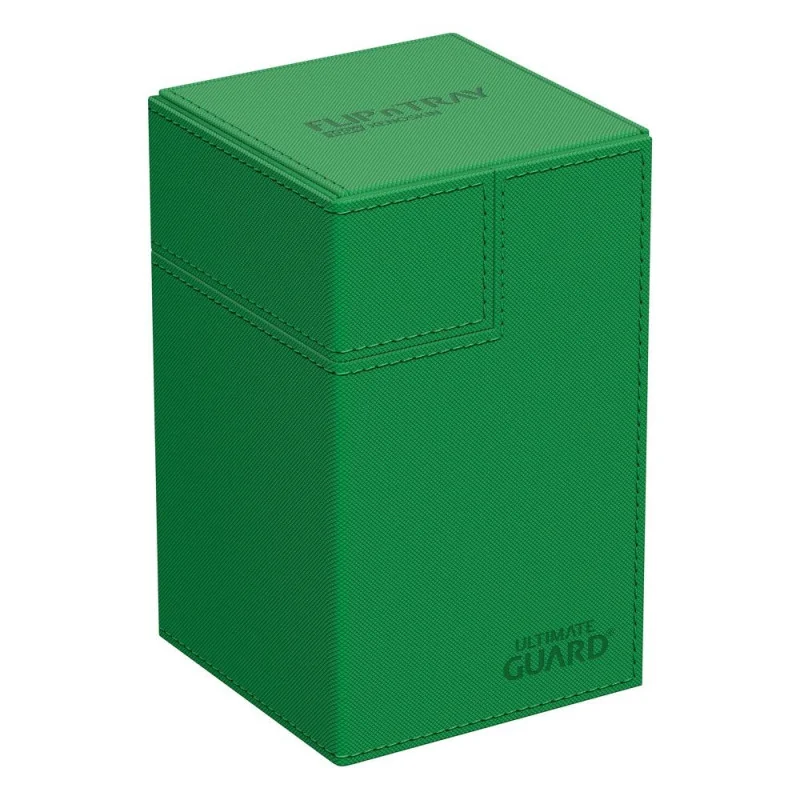 Product: Flip n Tray Deck Case 100+ XenoSkin Monocolor Kaartendoos Groen Merk: Ultimate Guard