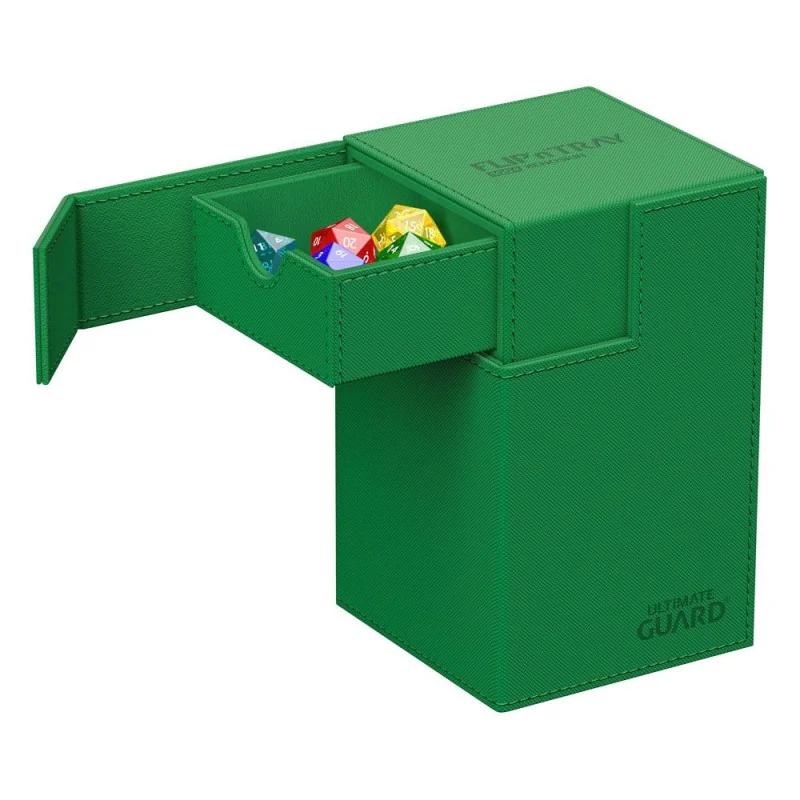 Product: Flip n Tray Deck Case 100+ XenoSkin Monocolor Kaartendoos Groen Merk: Ultimate Guard