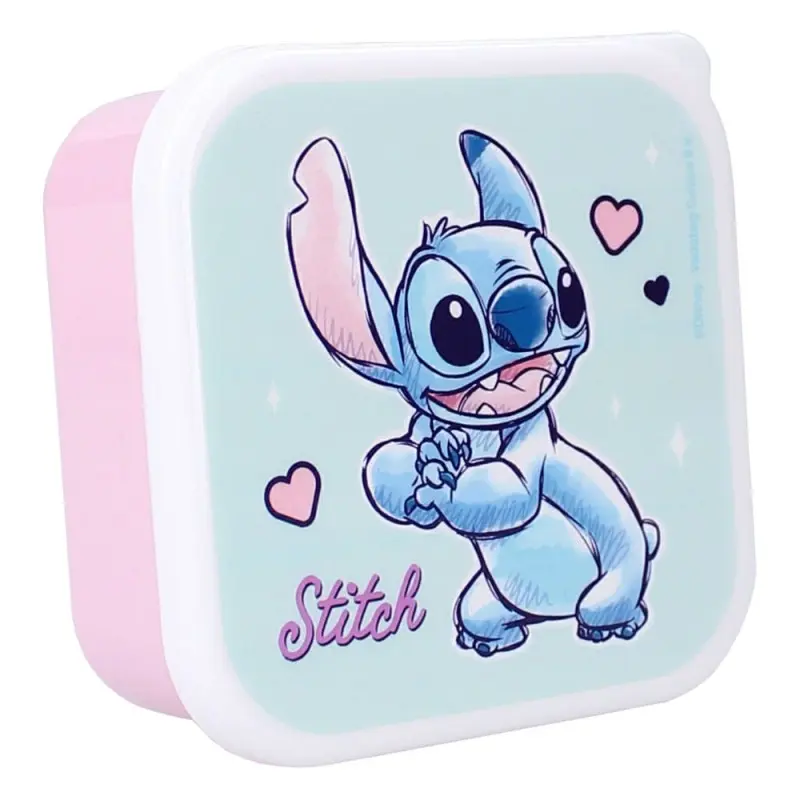 Lilo & Stitch pack 3 boîtes à goûter Stitch Let's Eat! | 8712645308985