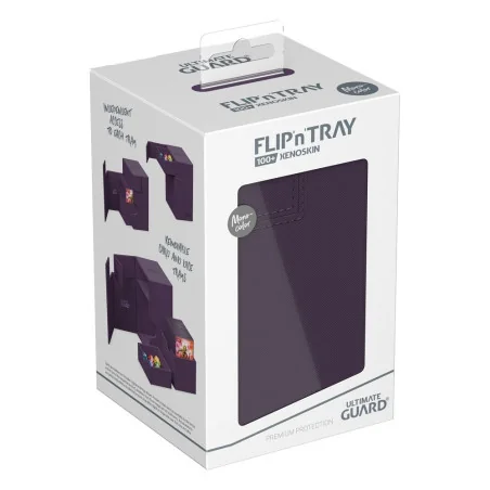 produit : boîte pour cartes Flip n Tray Deck Case 100+ XenoSkin Monocolor Violet marque : Ultimate Guard