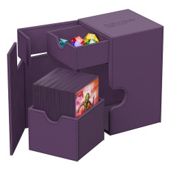 produit : boîte pour cartes Flip n Tray Deck Case 100+ XenoSkin Monocolor Violet marque : Ultimate Guard