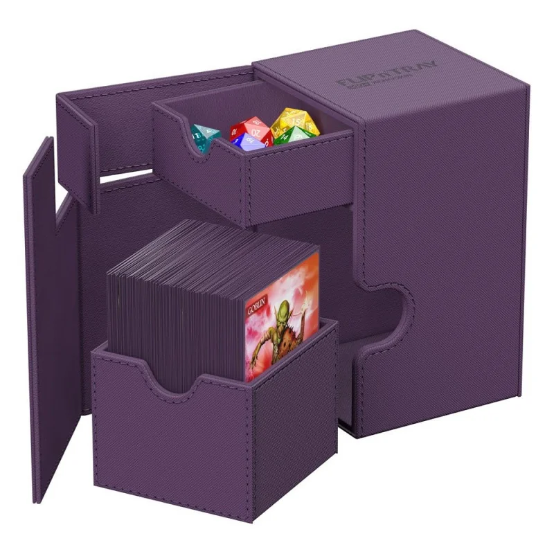 Product: Flip n Tray Deck Case 100+ XenoSkin Monocolor Purple Card Box Brand: Ultimate Guard