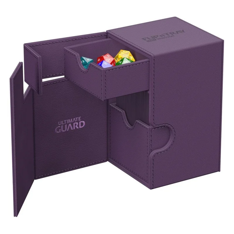 Product: Flip n Tray Deck Case 100+ XenoSkin Monocolor Purple Card Box Brand: Ultimate Guard
