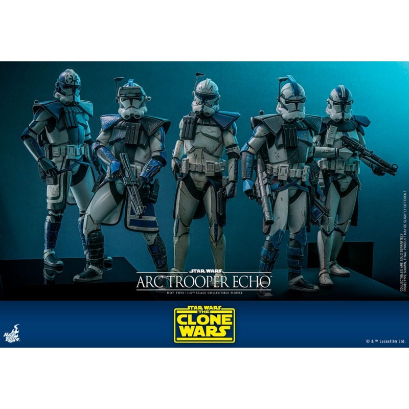 Star Wars: The Clone Wars figurine 1/6 Arc Trooper Echo 30 cm