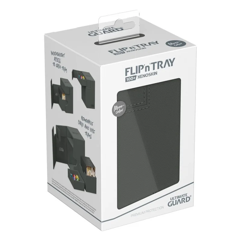 Product: Flip n Tray Deck Case 100+ XenoSkin Monocolor Kaartendoos Grijs Merk: Ultimate Guard