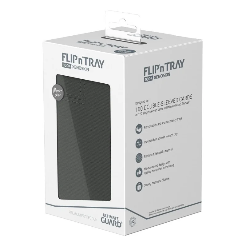 Product: Flip n Tray Deck Case 100+ XenoSkin Monocolor Kaartendoos Grijs Merk: Ultimate Guard