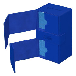produit : Twin Flip`n`Tray Deck Case 200+ XenoSkin Monocolor Bleu marque : Ultimate Guard