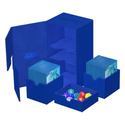produit : Twin Flip`n`Tray Deck Case 200+ XenoSkin Monocolor Bleu marque : Ultimate Guard
