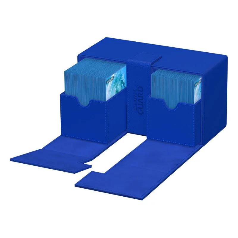 produit : Twin Flip`n`Tray Deck Case 200+ XenoSkin Monocolor Bleu marque : Ultimate Guard