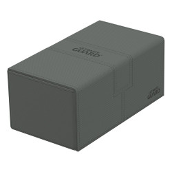 produit : Twin Flip`n`Tray Deck Case 200+ XenoSkin Monocolor Gris marque : Ultimate Guard
