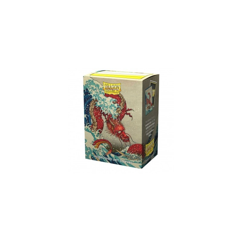 Produit : Brushed Art Sleeves - The Great Wave (100 Sleeves) Marque : Dragon Shield