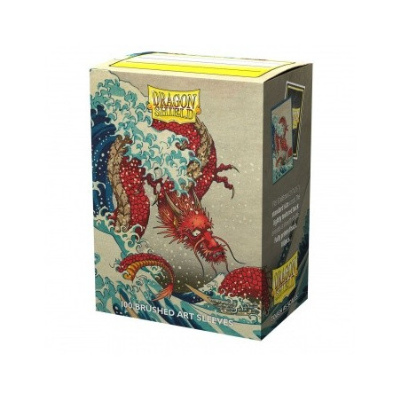 Produit : Brushed Art Sleeves - The Great Wave (100 Sleeves) Marque : Dragon Shield Produit : Brushed Art Sleeves - The Great Wave (100 Sleeves) Marque : Dragon Shield