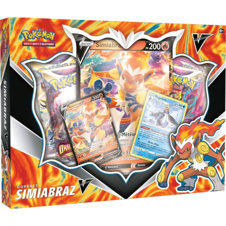 jcc / tcg : Pokémon produit : Coffret Simiabraz-V FR éditeur : Pokémon Company International version française jcc / tcg : Pokémon produit : Coffret Simiabraz-V FR éditeur : Pokémon Company International version française