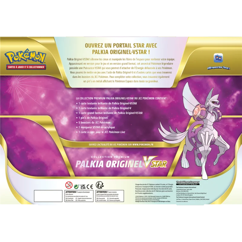 Coffret Cartes Pokémon V Premium 5 boosters - Dialga ou Palkia