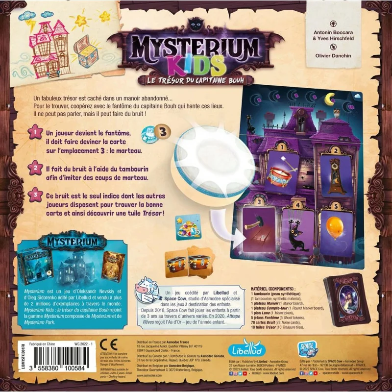 Spel: Mysterium Kids - Captain Boo's Treasure
Uitgever: Libellud
Engelse versie