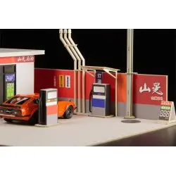 Original Illustration 1/64 maquette papier 1/64 Gas Station 11 cm (re-run) | 4582362385446