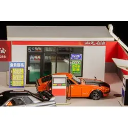 Original Illustration 1/64 maquette papier 1/64 Gas Station 11 cm (re-run) | 4582362385446