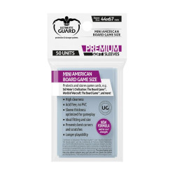 produit : Ultimate Guard 50 pochettes Premium Soft Sleeves jeux de plateau américains petit format Marque : Ultimate Guard