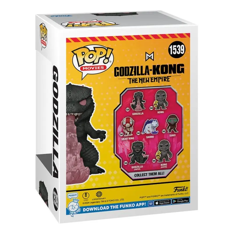 Godzilla vs. Kong 2 POP! Movies Vinyl figurine Godzilla w/Heat-Ray 9 cm | 0889698759267