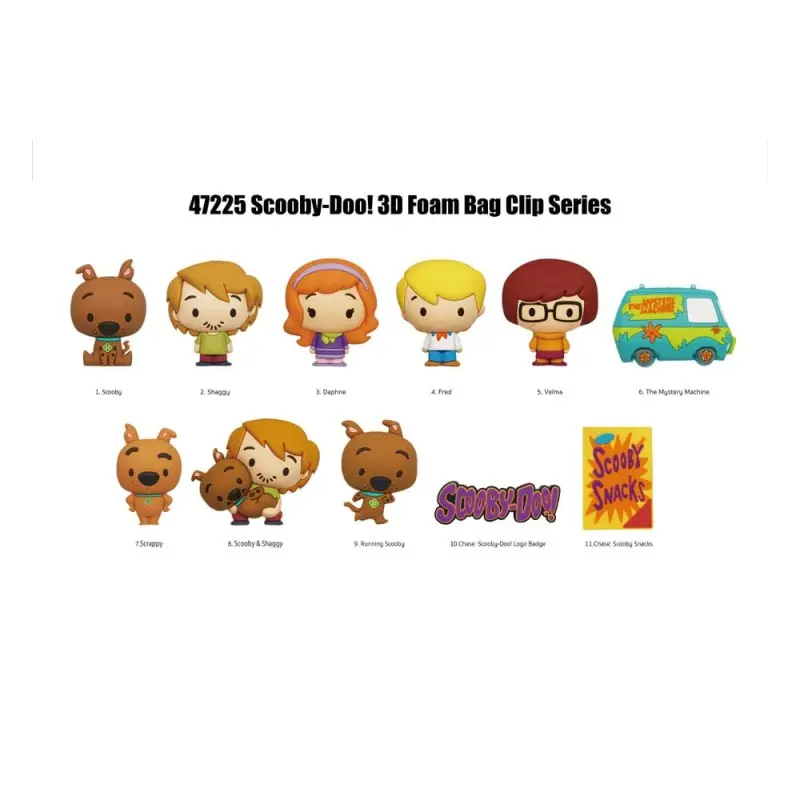 Scooby Doo présentoir porte-clés sac à dos 3D Series 1 (24) | 0077764472251