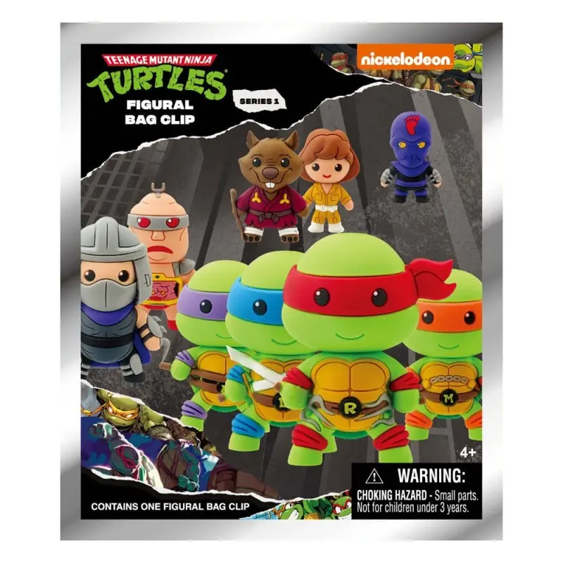 Tortues Ninja présentoir porte-clés sac à dos 3D Series 1 (24) | 0077764631603