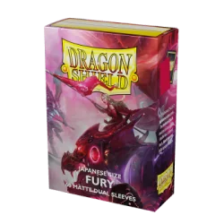 Dragon Shield Japanese size Dual Matte Sleeves - Fury 'Alaria, Commonwealth Champion' (60 Sleeves)
Marque : Dragon Shield