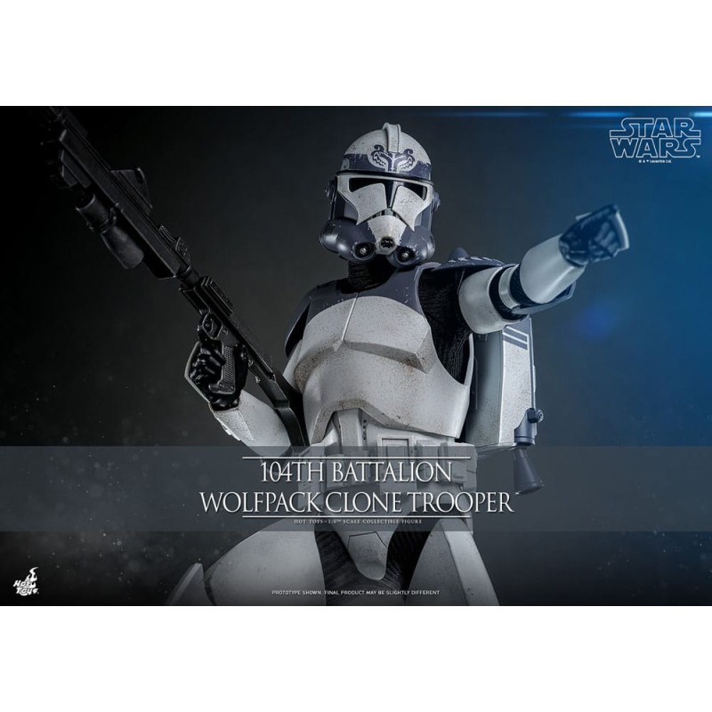 Star Wars The Clone Wars figurine 1/6 104th Battalion Wolfpack Clone Trooper 30 cm
