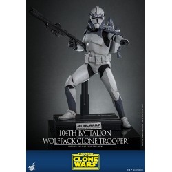 Star Wars The Clone Wars figurine 1/6 104th Battalion Wolfpack Clone Trooper 30 cm