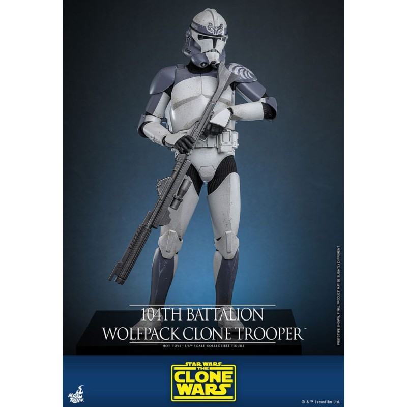 Star Wars The Clone Wars figurine 1/6 104th Battalion Wolfpack Clone Trooper 30 cm