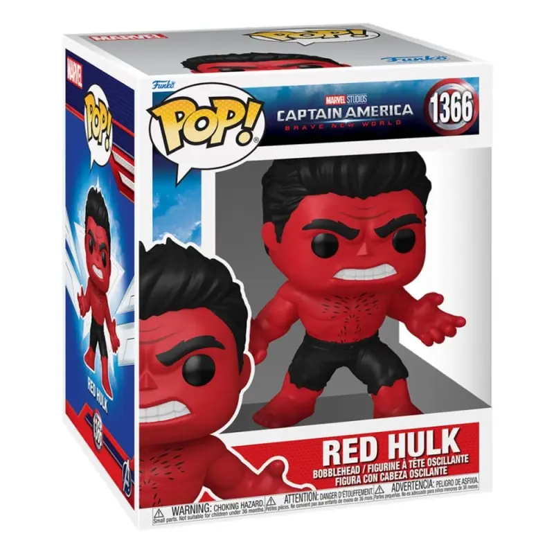 Captain America Brave New World Figurine Oversized POP! Vinyl Red Hulk 15 cm | 0889698759946