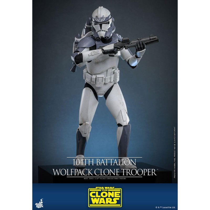 Star Wars The Clone Wars figurine 1/6 104th Battalion Wolfpack Clone Trooper 30 cm