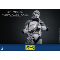 Star Wars The Clone Wars figurine 1/6 104th Battalion Wolfpack Clone Trooper 30 cm