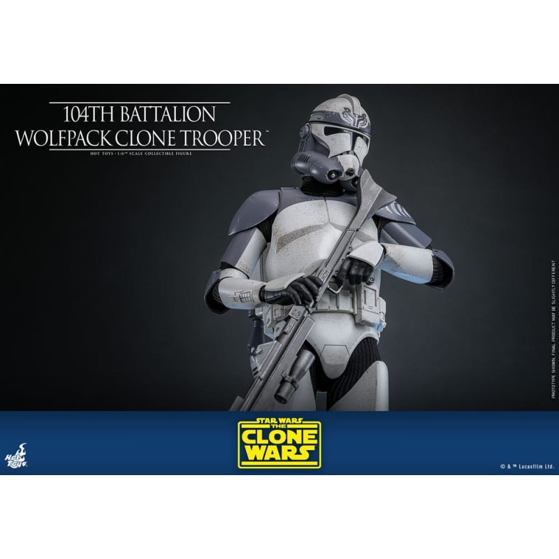 Star Wars The Clone Wars figurine 1/6 104th Battalion Wolfpack Clone Trooper 30 cm