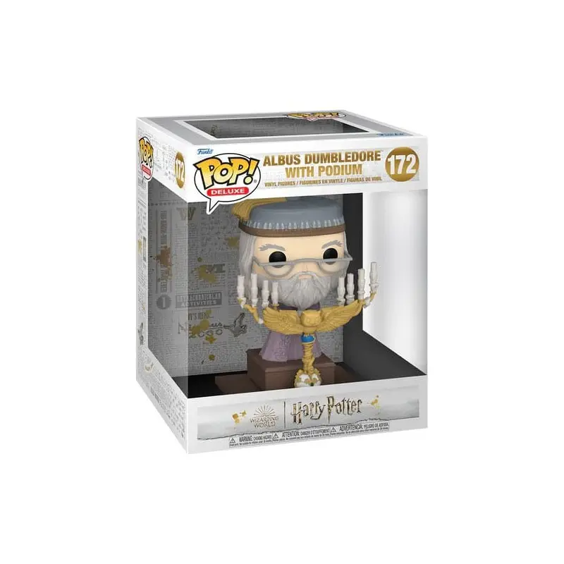 Harry Potter POP! Deluxe Vinyl figurine Deluxe Dumbledore w/Podium 12 cm | 0889698760027