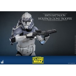 Star Wars The Clone Wars figurine 1/6 104th Battalion Wolfpack Clone Trooper 30 cm