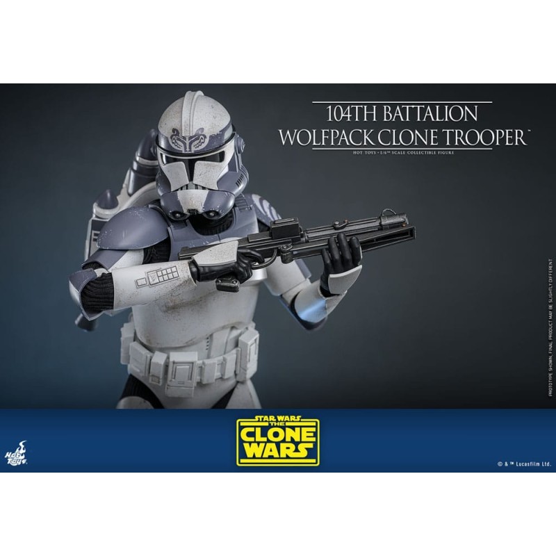 Star Wars The Clone Wars figurine 1/6 104th Battalion Wolfpack Clone Trooper 30 cm