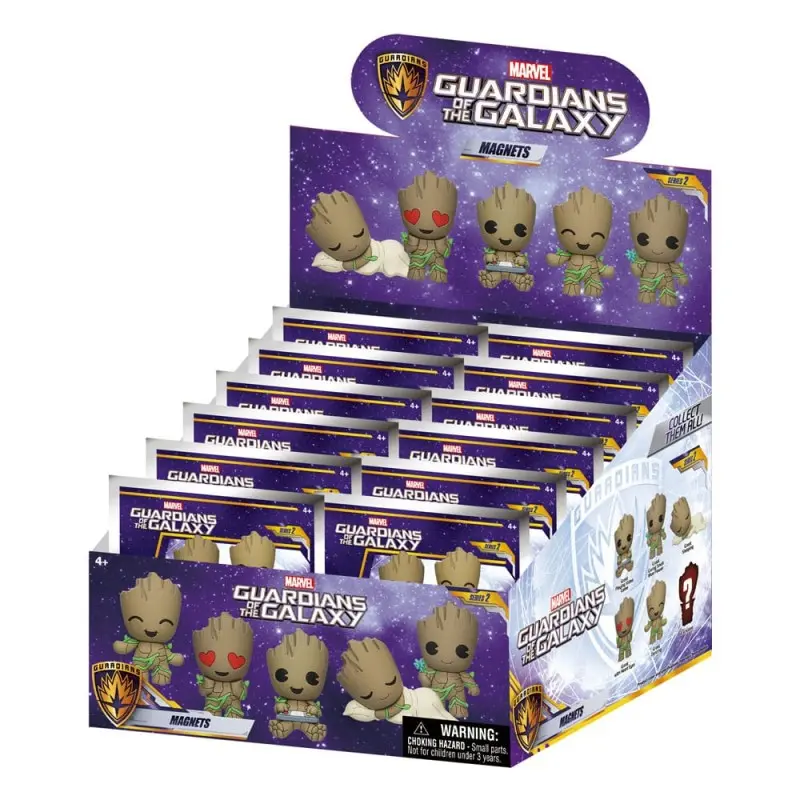 Guardian of the Galaxy présentoir aimants 3D Groot Series 2 (12) | 0077764682506