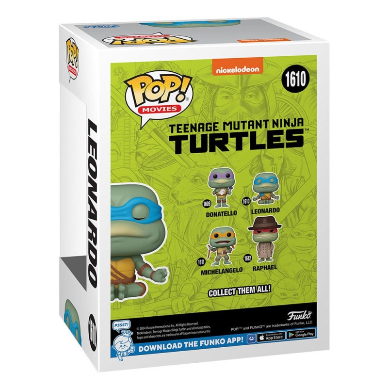 Tortues Ninja POP! Movies Vinyl figurine Leonardo(Meditating) 9 cm