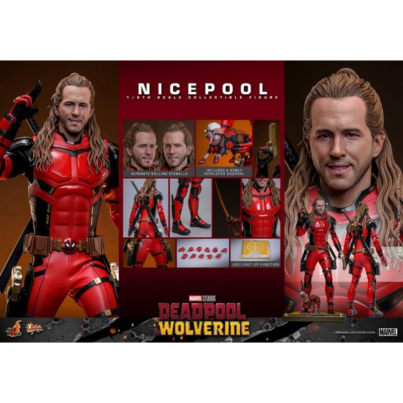 Deadpool & Wolverine Movie Masterpiece figurine 1/6 Nicepool 30 cm