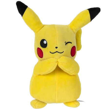 License : Pokémon Produit : Peluche Pikachu (V2) 20 cm Marque : Bandaï