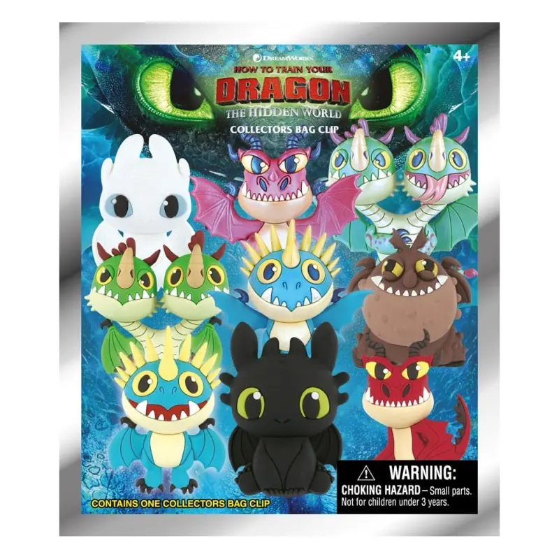 Dragons présentoir porte-clés sac à dos 3D Series 1 (24) | 0077764760051