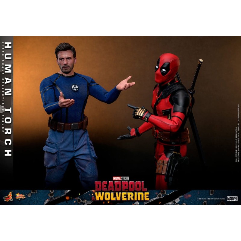 Deadpool & Wolverine Movie Masterpiece figurine 1/6 Human Torch 31 cm