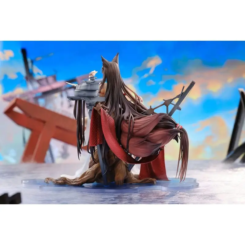 Azur Lane statuette PVC 1/7 Amagi Wending Waters Serene Lotus Ver. Acrylic Special Edition w/Display 25 cm | 6971995421955