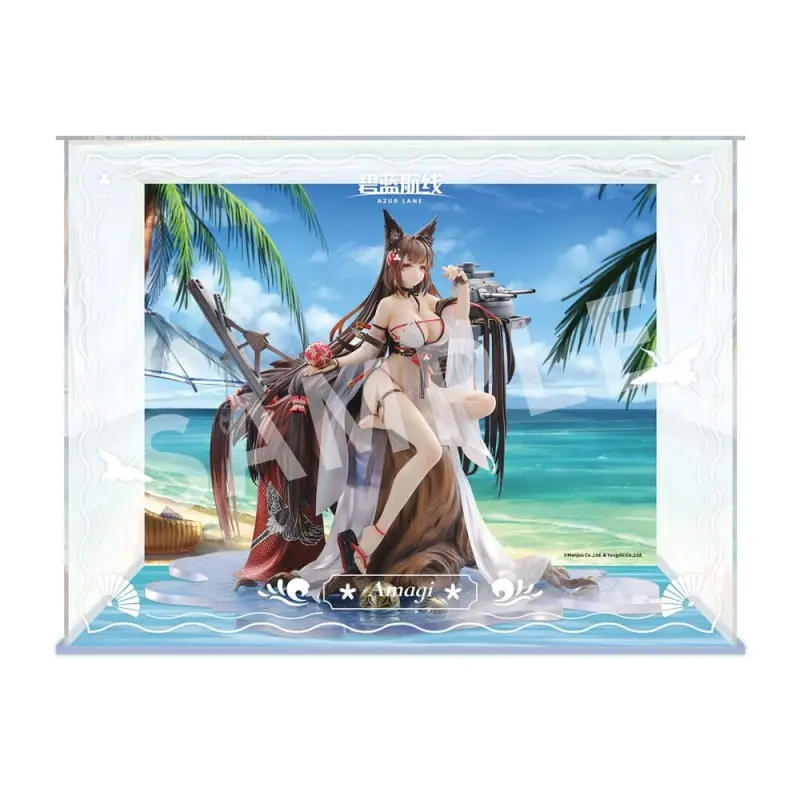 Azur Lane statuette PVC 1/7 Amagi Wending Waters Serene Lotus Ver. Acrylic Special Edition w/Display 25 cm | 6971995421955