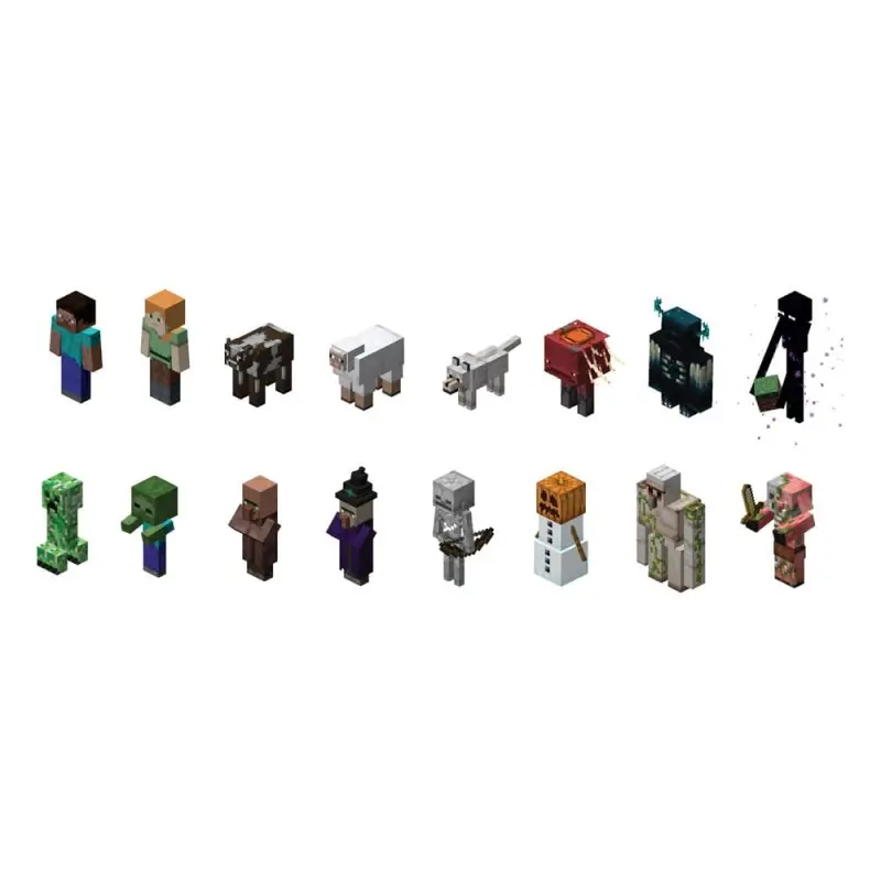 Minecraft assortiment tampon 6 cm (24) | 7290120510968