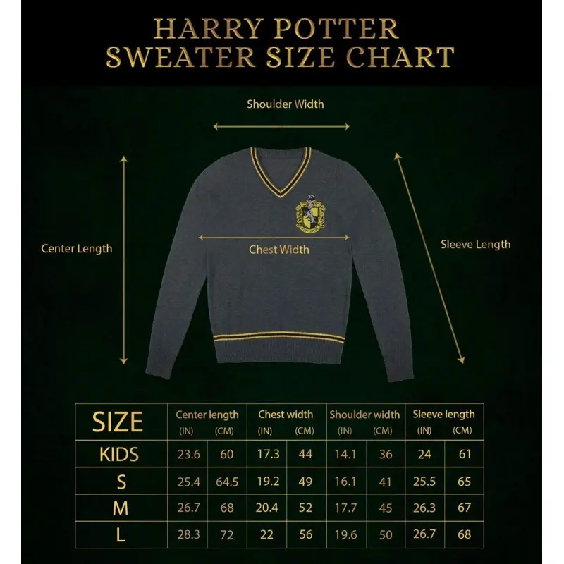 Harry Potter Sweater Hufflepuff (L) | 4895205603080