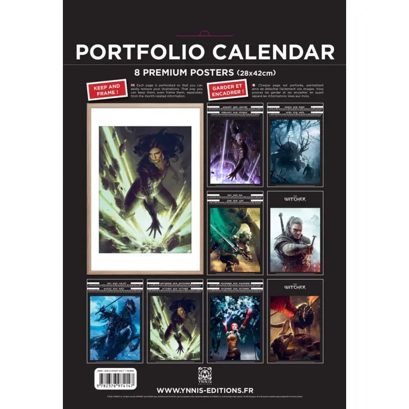 The Witcher Portfolio calendrier 2025 *ANGLAIS* | 9782376975014